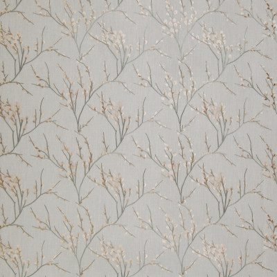 A8755 Patina Fabric: C49, EMBROIDERY, PUSSY WILLOW BRANCHES, LINEN