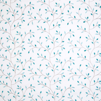 B2150 Turquoise Fabric: C97, TEAL FLORAL EMBROIDERY, TURQUOISE FLORAL EMBROIDERY, AQUAMARINE FLORAL EMBROIDERY,FOLIAGE