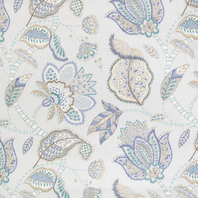 B2296 Breeze Fabric: D01, BLUE FLORAL, BLUE FLORAL PRINT, LAVENDER FLORAL, LAVENDER FLORAL LINEN, LAVENDER PRINT