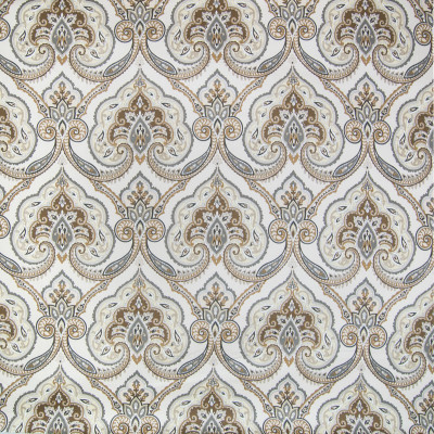 B2331 Sandstone Fabric: D15, D02, NEUTRAL MEDALLION, METALLIC MEDALLION, MEDALLION COTTON, BEIGE MEDALLION, KHAKI MEDALLION, OFF WHITE MEDALLION
