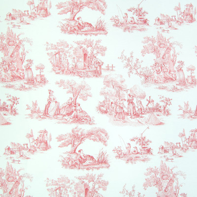 B2627 Scarlet Fabric: D07, RED TOILE, RED COTTON TOILE