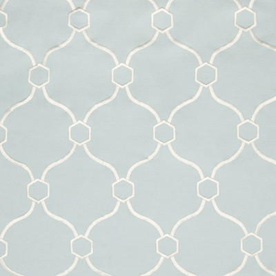 B2749 Mist Fabric: E09, D10, SKY BLUE MEDALLION EMBROIDERY, LIGHT BLUE MEDALLION EMBROIDERY, SPA BLUE EMBROIDERY,LATTICE