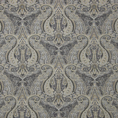 B2775 Smoke Fabric: D93, D10, BLACK AND GOLD PAISLEY, BLACK PAISLEY, BLACK FLORAL, BLACK SCROLL JACQUARD