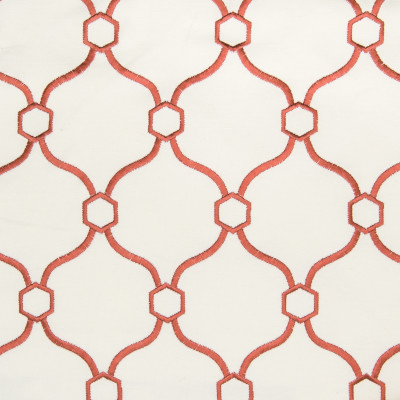 B2786 Lipstick Fabric: E08, D10, RED MEDALLION EMBROIDERY, CANDY RED EMBROIDERY, GEOMETRIC EMBROIDERY, LATTICE