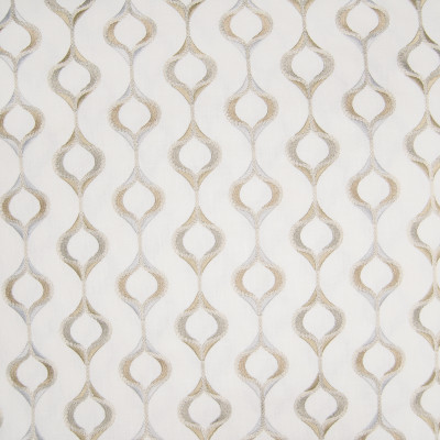 B3282 Opal Fabric: D18, METALLIC MEDALLION EMBROIDERY, SILVER EMBROIDERY,