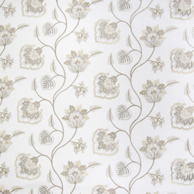 B3293 Ivory Fabric: D18, FLORAL EMBROIDERY, BEIGE FLORAL EMBROIDERY, KHAKI FLORAL EMBROIDERY