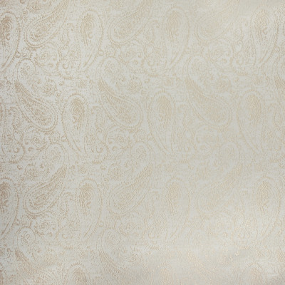 B3301 Glimmer Fabric: D18, CREAM COLORED PAISLEY, OFF WHITE PAISLEY, IVORY PAISLEY