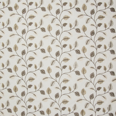 B3311 Mocha Fabric: D18, BROWN LEAF, NEUTRAL LEAF, KHAKI LEAF, BEIGE LEAF, EMBROIDREY,FOLIAGE