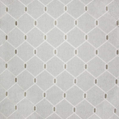 B3319 Fog Fabric: D18, GRAY MEDALLION, SILVER MEDALLION EMBROIDERY