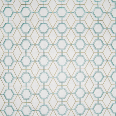 B3332 Summer Fabric: D18, BLUE GEO, BLUE EMBROIDERY, BLUE AND GREEN GEO, BLUE AND GREEN EMBROIDERY,LATTICE