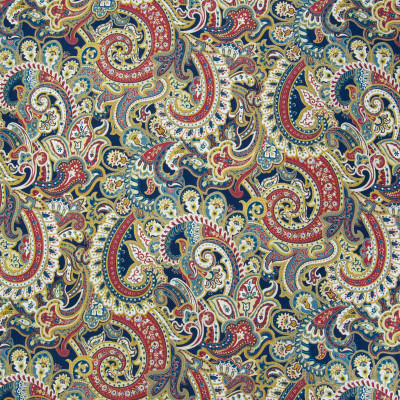 B3350 Sapphire Fabric: D18, BLUE FLORAL PRINT, NAVY FLORAL PRINT, NAVY SCROLL PRINT, SAPPHIRE SCROLL PRINT
