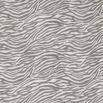 B4295 Soot Fabric: D39, GREY GRAY, SILVER, ZEBRA, WHITE, JACQUARD, GREY ANIMAL SKIN, GRAY ANIMAL SKIN,WOVEN