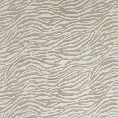 B4299 Taupe Fabric: D39, ANIMAL STRIPE, ZEBRA, ZEBRA STRIPES, WHITE, NEUTRAL, JACQUARD, WOVEN ANIMAL, TAUPE ANIMAL, SKINS, SKIN
