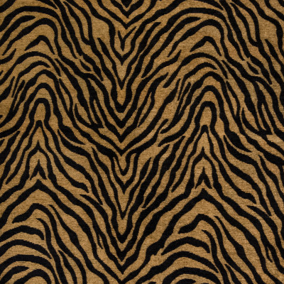 B4314 Goldenrod Fabric: D39, BLACK ANIMAL STRIPE, BLACK ANIMAL STRIPES, ANIMAL, STRIPES, ANIMAL SKIN, ANIMAL PATTERN, ANIMAL PRINT, CHENILLE ANIMAL, WOVEN, BLACK AND BROWN ANIMAL SKIN, SKINS, SKIN