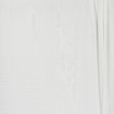 B4372 White Fabric: D41, WHITE CHECK SHEER, WHITE PLAID SHEER, WHITE WOVEN SHEER, CHECK SHEER, WOVEN SHEER, INHERENTLY FLAME RETARDANT, INHERENTLY FIRE RETARDANT