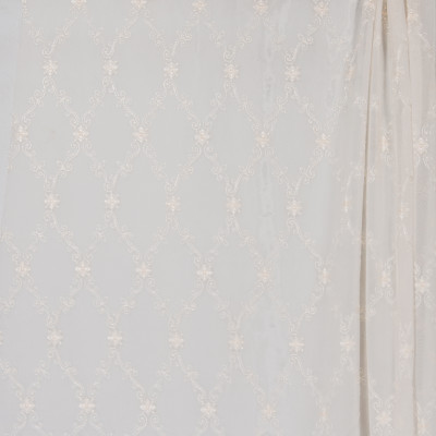 B4407 Sand Fabric: D41, IVORY DIAMOND SHEER, IVORY SCROLL SHEER, METALLIC SHEER, EMBROIDERY SHEER, INHERENTLY FLAME RETARDANT, INHERENTLY FIRE RETARDANT,WOVEN