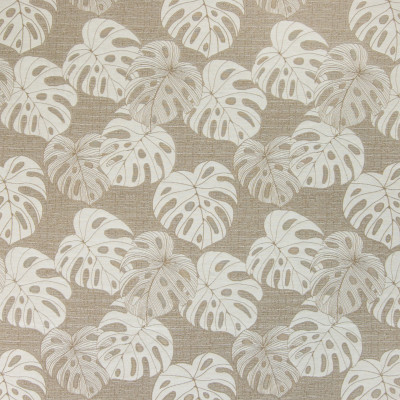 B4574 Khaki Fabric: D43, PALM LEAF, PALM LEAVES, WHEAT, BARLEY, LINEN,FOLIAGE