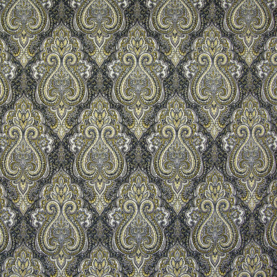 B4920 Onyx Fabric: D46, BLACK SCROLL PRINT, BLACK MEDALLION PRINT, BLACK AND GOLD PRINT