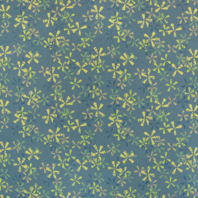 B5366 Cornflower Fabric: D53, DURABLE, PERFORMANCE, TEAL AND GREEN, LIME GREEN, FLORAL CONTRACT, FLOWER PATTERN, GREEN AND BLUE CONTRACT, MULTI COLORED CONTRACT