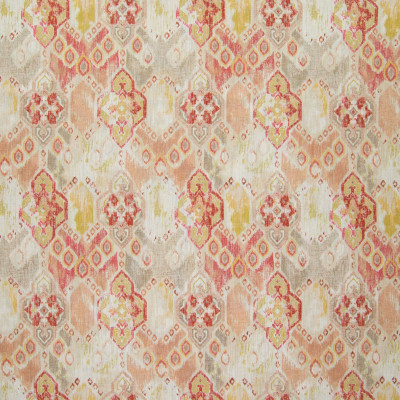 B5787 Adobe Fabric: D58, TUSCAN ORANGE MEDALLION PRINT, WATER COLOR INSPIRED, WATERCOLOR INSPIRED IKAT PRINT, ADOBE PRINT