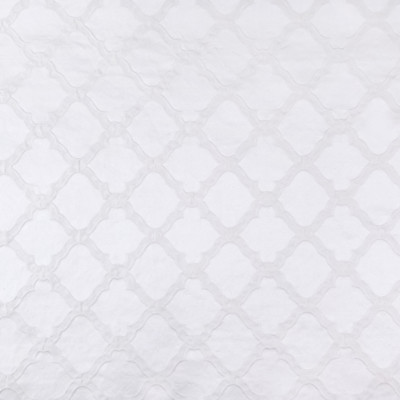B5936 White Fabric: D61, LATTICE, COTTON, OGEE, WASHABLE, PRE-WASHED, PRE-SHRUNK, MACHINE WASHABLE,WOVEN