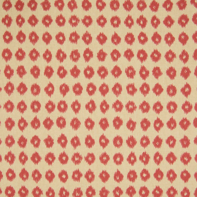 B6054 Persimmon Fabric: D62, RED DOT, RED POLKA DOT, RED DOT IKAT, RED ANIMAL SKIN PRINT, IKAT PRINT, COTTON IKAT PRINT