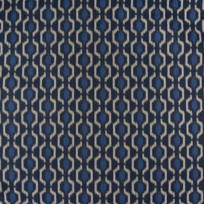 B6191 Indigo Fabric: D64, BLUE GEOMETRIC, BLUE LATTICE, DARK BLUE GEOMETRIC, DARK BLUE LATTICE,WOVEN