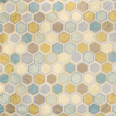 B6261 Mineral Fabric: D65, TEAL GEOMETRIC EMBROIDERY, SMALL SCALE EMBROIDERY, TURQUOISE GEOMETRIC EMBROIDERY, LIGHT BLUE EMBROIDERY