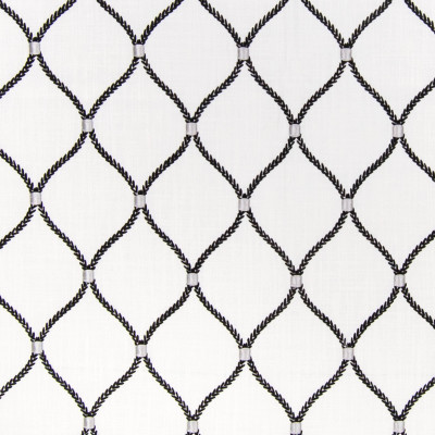 B6322 Moondust Fabric: D66, LINEN, BLACK AND WHITE, BLACK EMBROIDERY, BLACK AND WHITE EMBROIDERY, LINEN EMBROIDERY,LATTICE