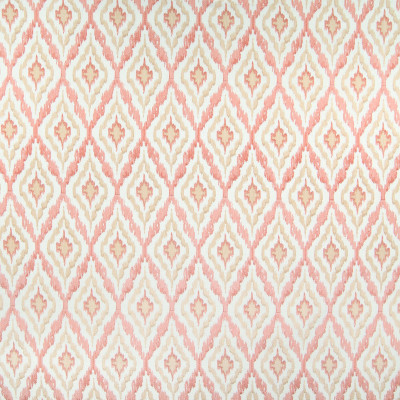 B6570 Coral Fabric: D70, POPPY COLORED DIAMOND EMBROIDERY, POPPY MEDALLION EMBROIDERY, CORAL MEDALLION, CORAL GEOMETRIC EMBROIDERY, BLUE LATTICE EMBROIDERY