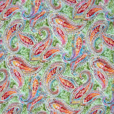 B6657 Fiesta Fabric: D72, LARGE SCALE PAISLEY PRINT, RED PAISLEY PRINT, COTTON PRINT, ORANGE PAISLEY PRINT,