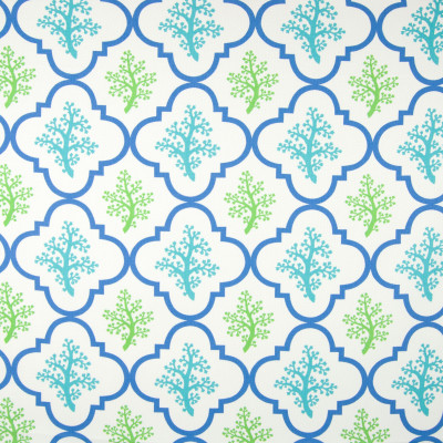 B6930 Turquoise Fabric: D80, OUTDOOR, MEDALLION PRINT, TROPICAL PRINT, BEACH PRINT, CORAL PRINT, GEOMETRIC PRINT, OUTDOOR PRINT