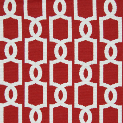 B6953 Cardinal Fabric: D80, OUTDOOR, RED LATTICE, RED GEOMETRIC, OUTDOOR FABRIC, PERFORMANCE FABRIC,