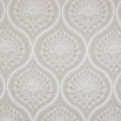 B7198 Sand Fabric: D87, D85, ROPE EMBROIDERY, NEUTRAL FLORAL EMBROIDERY, CREWEL, BEIGE FLORAL EMBROIDERY, SCROLL EMBROIDERY