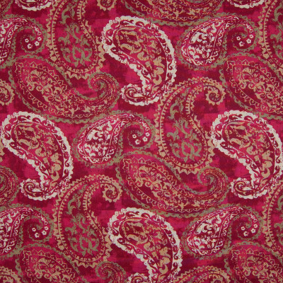 B7220 Passion Fabric: D86, LARGE SCALE PAISLEY PRINT, COTTON PRINT, PAISLEY PRINT, RED PAISLEY, VINTAGE PAISLEY PRINT