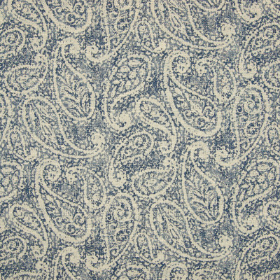B7402 Indigo Fabric: D92, LARGE SCALE PAISLEY, JACQUARD PAISLEY, LARGE SCROLL, BLUE PAISLEY, DENIM PAISLEY, VINTAGE PAISLEY