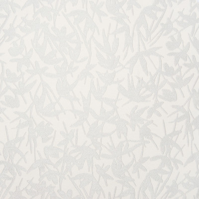 B7463 Dove Fabric: D93, LIGHT SILVER FLORAL, LIGHT SILVER FOLIAGE, SMALL SCALE FLORAL, SMALL SCALE LEAF PATTERN, ASIAN PATTERN