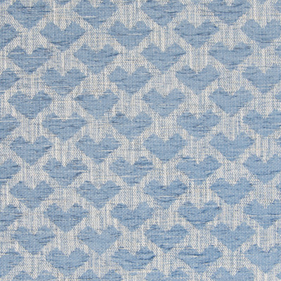 B7613 Waterfall Fabric: D95, BLUE GEOMETRIC, CHAIR SCALE GEOMETRIC, ARROW, MEDIUM BLUE GEOMETRIC