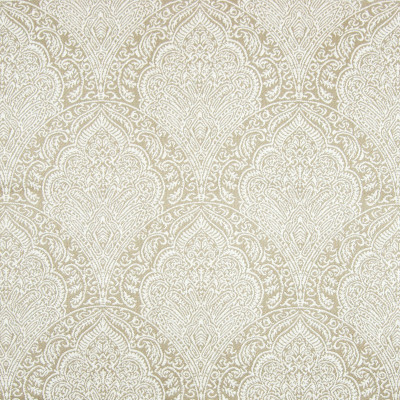 B7821 Flax Fabric: E01, LARGE SCALE MEDALLION, GRAND SCALE MEDALLION, NEUTRAL MEDALLION, BEIGE, KHAKI, PERFORMANCE FABRICS, REVOLUTION PERFORMANCE FABRICS, REVOLUTION FABRICS, BLEACH CLEANABLE, STAIN RESISTANT