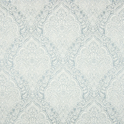 B7865 Blue Fabric: E02, LIGHT BLUE MEDALLION, SKY BLUE MEDALLION, OCEAN BLUE MEDALLION, SCROLL, LARGE SCALE SCROLL, LARGE SCALE MEDALLION, PERFORMANCE FABRICS, REVOLUTION PERFORMANCE FABRICS, REVOLUTION FABRICS, BLEACH CLEANABLE, STAIN RESISTANT