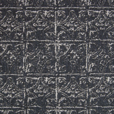 B7917 Sapphire Fabric: E02, NAVY, VINTAGE, TILE, GEOMETRIC, GEOMETRIC TILE, PERFORMANCE FABRICS, REVOLUTION PERFORMANCE FABRICS, REVOLUTION FABRICS, BLEACH CLEANABLE, STAIN RESISTANT,WOVEN