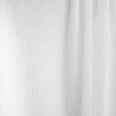 B7943 Coconut Fabric: E03, INHERENTLY FIRE RETARDANT, IFR, FIRE RESISTANT, WHITE, STRIPE, METALLIC, SHEER, WINDOW