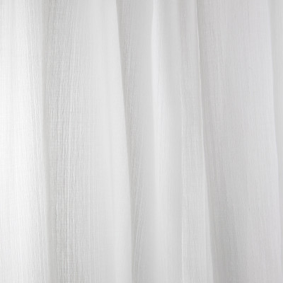 B7947 Snow Fabric: E03, INHERENTLY FIRE RETARDANT, IFR, FIRE RESISTANT, SOLID, WHITE, TEXTURE, SHEER, WINDOW