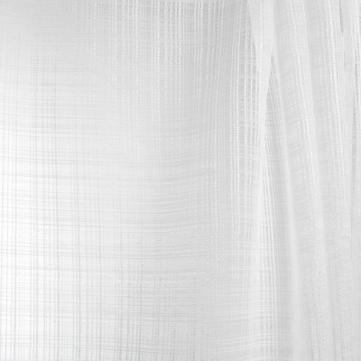 B7949 Snow Fabric: E03, INHERENTLY FIRE RETARDANT, IFR, FIRE RESISTANT, WHITE WOVEN SHEER, WHITE STRIPED SHEER, SHIMMERY WHITE SHEER