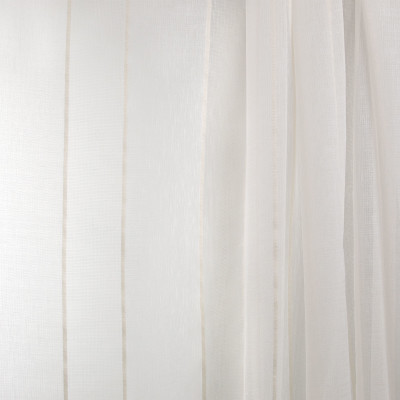 B7962 Ivory Fabric: E03, INHERENTLY FIRE RETARDANT, IFR, FIRE RESISTANT, CHAMPAGNE STRIPE, LINEN STRIPE SHEER, OFF WHITE SHEER, STRIPE