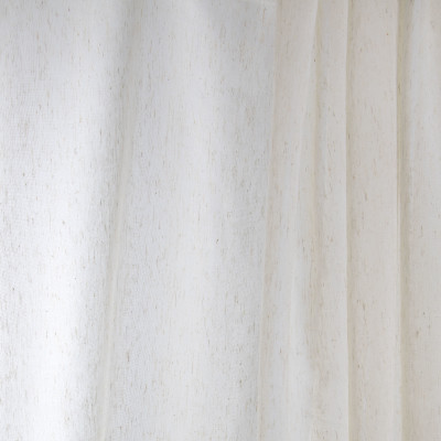 B7968 Linen Fabric: E03, INHERENTLY FIRE RETARDANT, FIRE RESISTANT, IFR.FAUX LINEN, NATURAL, SHEER, WOVEN, SOLID