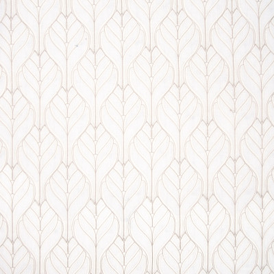 B8010 Ivory Fabric: E04, IVORY LEAF, LEAFY APPLIQUE, LEAF APPLIQUE, FOLIAGE, FLORAL,LATTICE