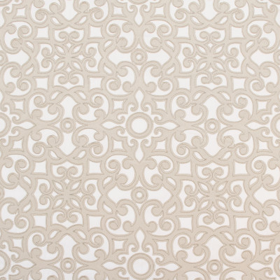 B8026 Natural Fabric: E04, SCROLL APPLIQUE, SCROLL EMBROIDERY, CONTEMPORARY SCROLL APPLIQUE, NEUTRAL, CHAMPAGNE