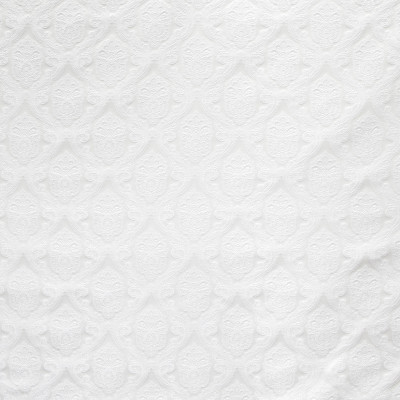 B8120 Swan Fabric: E06, MEDALLION, SCROLL, JACQUARD, SATIN, WOVEN, WHITE