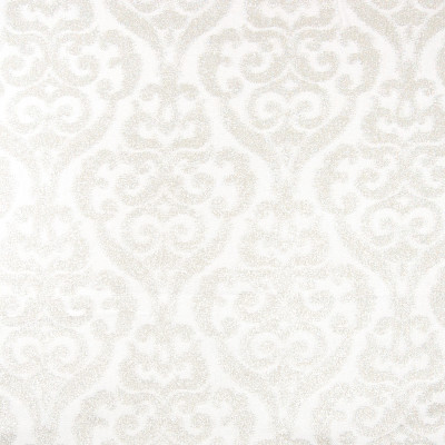 B8121 Ice Fabric: E06, WHITE, METALLIC, SCROLL, MEDALLION, DAMASK